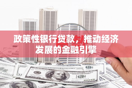 三亚政策性银行贷款，推动经济发展的金融引擎