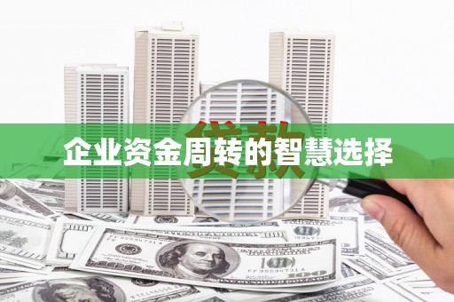 三亚企业资金周转的智慧选择