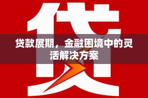 三亚贷款展期，金融困境中的灵活解决方案