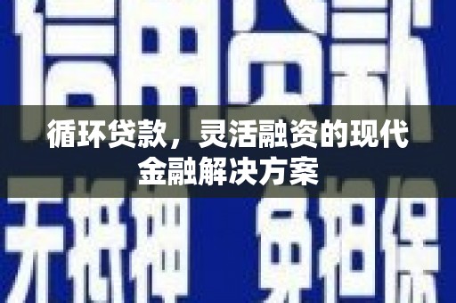 三亚循环贷款，灵活融资的现代金融解决方案