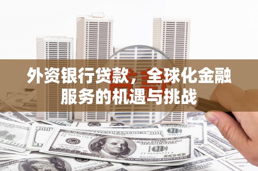 三亚外资银行贷款，全球化金融服务的机遇与挑战