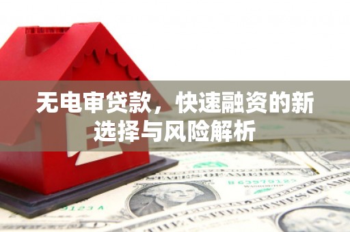 三亚无电审贷款，快速融资的新选择与风险解析