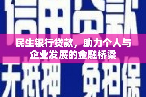 三亚民生银行贷款，助力个人与企业发展的金融桥梁