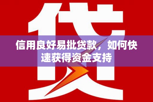 三亚信用良好易批贷款，如何快速获得资金支持