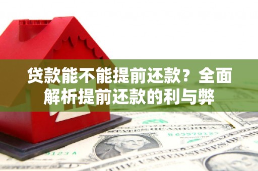 三亚贷款能不能提前还款？全面解析提前还款的利与弊
