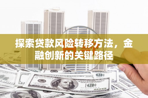 三亚探索贷款风险转移方法，金融创新的关键路径