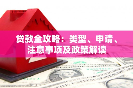 三亚贷款全攻略：类型、申请、注意事项及政策解读